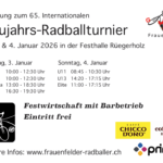Vorschau 65. Internationales Neujahrs-Radballturnier