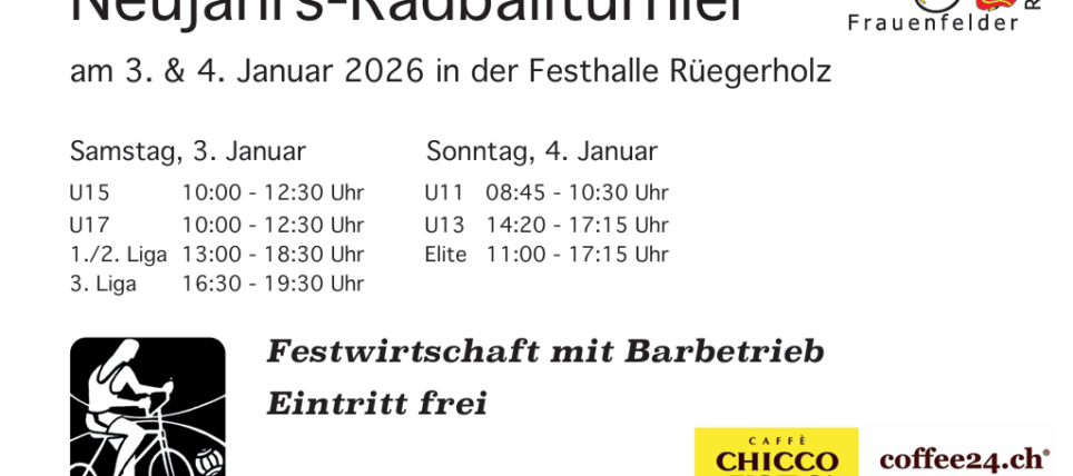 Vorschau 65. Internationales Neujahrs-Radballturnier